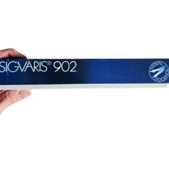 Sigvaris Jarret tan 902 calf slip-on medical compression stockings size L NWT - Picture 4 of 5